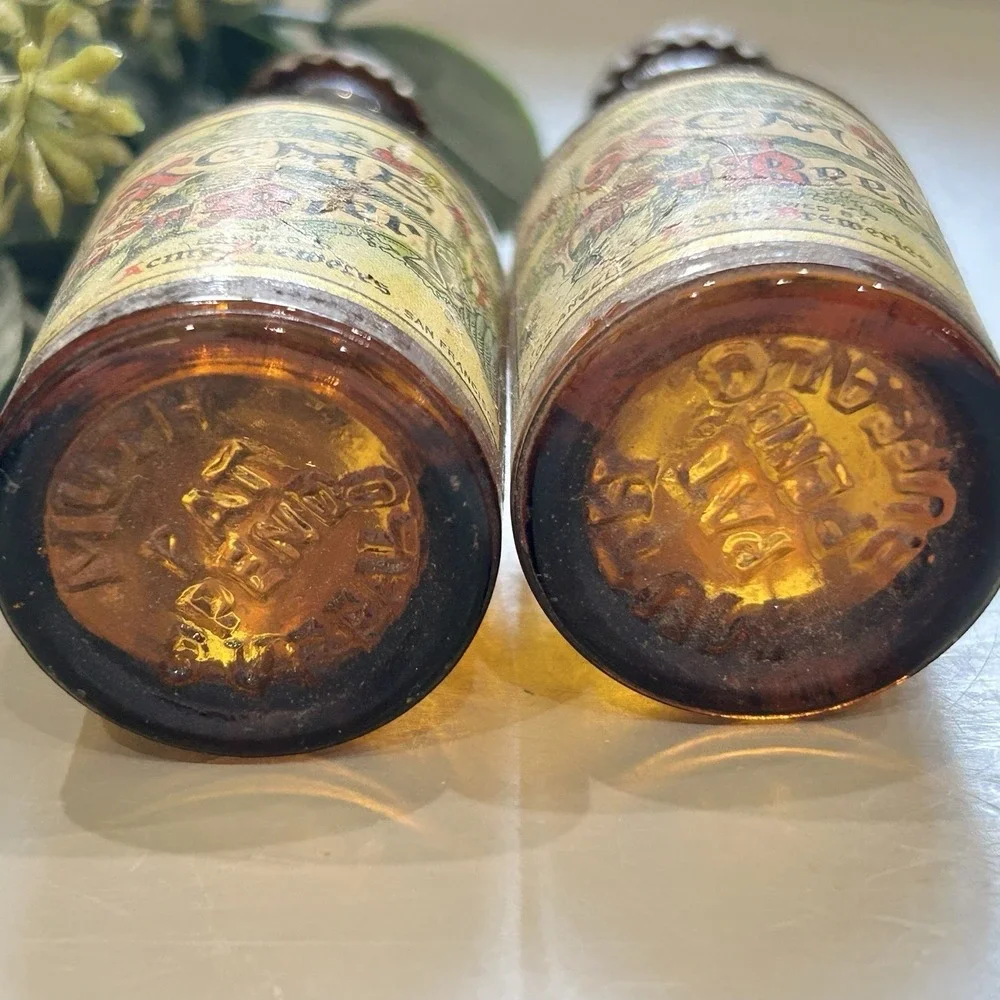 Vintage ACME Beer‎ Miniature Salt And Pepper Shakers Los Angeles/San Fran, CA